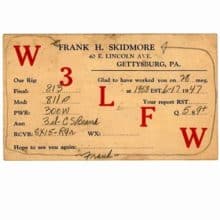 Cataloging Skidmore Vintage QSL Card Collection