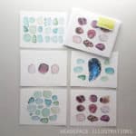 Seaglass Notecards Greeting Set Stationery