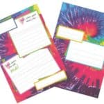 Gilbin Summer Camp Gilbin Fold Seal Tie Dye Stationery ITEM #PL2768