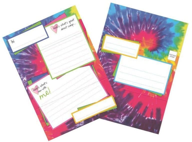 Gilbin Summer Camp Gilbin Fold Seal Tie Dye Stationery ITEM #PL2768