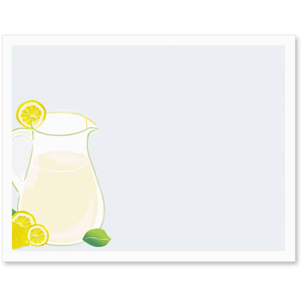 PaperDirect Printable Fresh Lemonade Postcards - AnchoredScraps.com