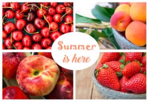 photo collage summer berries and fruits Dreamstime