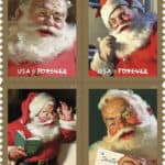 Classic Santa Stamps