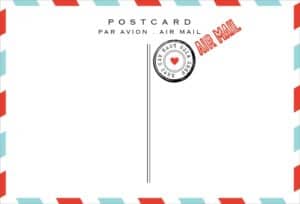 Idea Chic Airmail Postcard