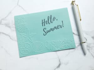 Uplift Express Hello Summer Starfish note cards set