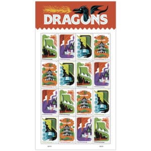 USPS 2018 Dragon Forever Stamps