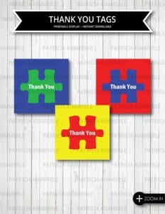 Thank You Puzzle Piece Printable