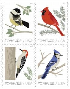 Birds In Winter Forever Stamps