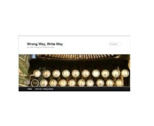 Wrong Way Write Way Blog by Tom Hitt