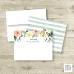 Read more about the article Autumn Bloom Watercolor Floral Bouquet Note Cards Roxy Benton Designs