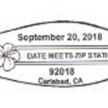 Two Date Meets Zip Pictorial Postmarks 92018 & 92118 Day