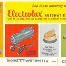 Discovering Electrolux Vacuum Cleaner Ad Vintage Postcard