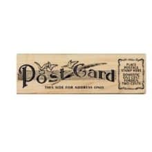 Discovering RETIRED Birds Postcard Header Rubber Stamp