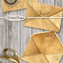 Vectoria Designs Steampunk Envelope & Notebook Printable