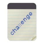 Challenge Lettering on Notebook Template Dreamstime