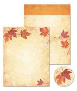 Great Papers Fall Leaves Self Mailer with seals