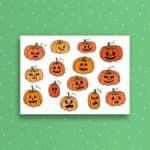 Halloween Jack O Lanterns Card