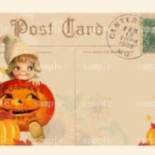 Halloween Treats for you Printable Postcard Recipe Card Set