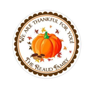 INKtropolis Fall Pumpkin Thankful Stickers