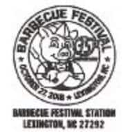 Lexington Barbecue Festival Pictorial Postmark 2018