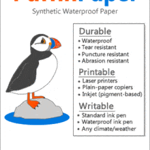 WaterproofPaper Fisher Space Pens & Puffin Paper