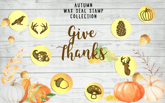 LetterSeals Autumn Wax Seal Stamp Collection