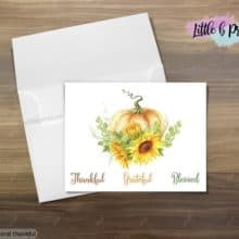 Thankful Pumpkin Stationery Greetings