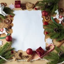 Sending Christmas Letter of thanks to…