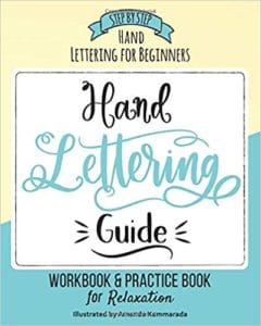 Hand Lettering Guide Beginners Workbook paperback