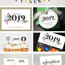 DIY Printable Happy New Year Card