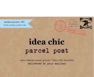 Idea Chic Subscription Stationery Parcel Post