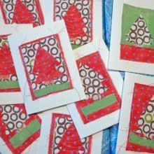 Instructables Christmas Card Sewing cards