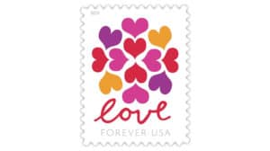 2019 Love Hearts Blossoms stamp