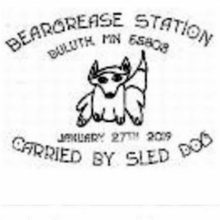 John Beargrease Sled Dog Marathon Pictorial Postmark 2019 and Trail Mail