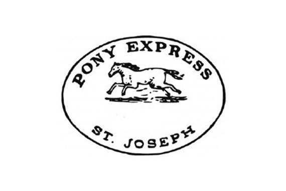 Pony Express Rubber Stamp symbol terbearco