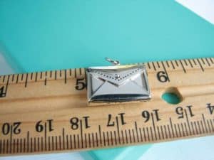 Sterling Silver Envelope Charm Letter Locket