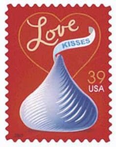 USA-4122 Scott 2007 39c Love-Hershey's Kiss USPS