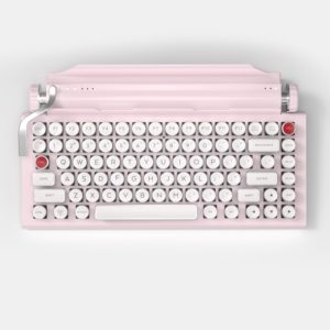 QWERKYWRITER® S COLOR Typewriter Inspired Keyboard Pink