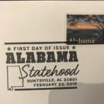 Read more about the article Alabama Statehood Forever Stamp First Day of Issue Today