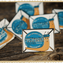 Postmark’d Studio Snail Mailer Enamel Pin