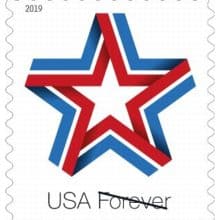 Star Ribbon Forever Stamp Arriving 2019 March 22
