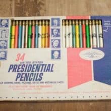 Vintage USA President Pencils Collectible Set of 34