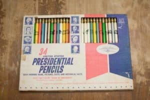 Vintage USA President Pencils Collectible Set