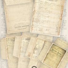 Vectoria Designs Vintage Ephemera Envelopes printable