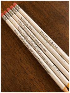 Julius Caesar Wrapped Pencil Set