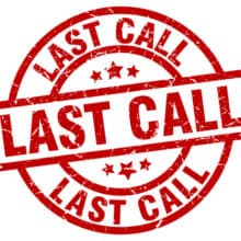 Last Call USPS Stamps Withdrawing March 31, 2019