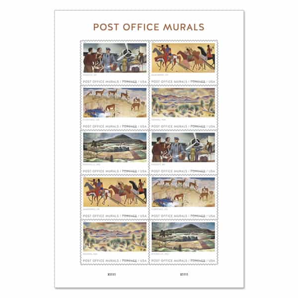 Post Office Murals Forever Stamps Debut Today 571104-Z0