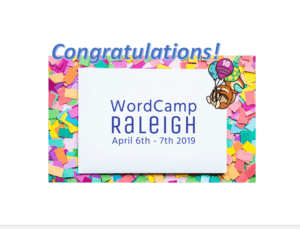 Congratulations WordCamp Raleigh 2019 10th Anniversary!