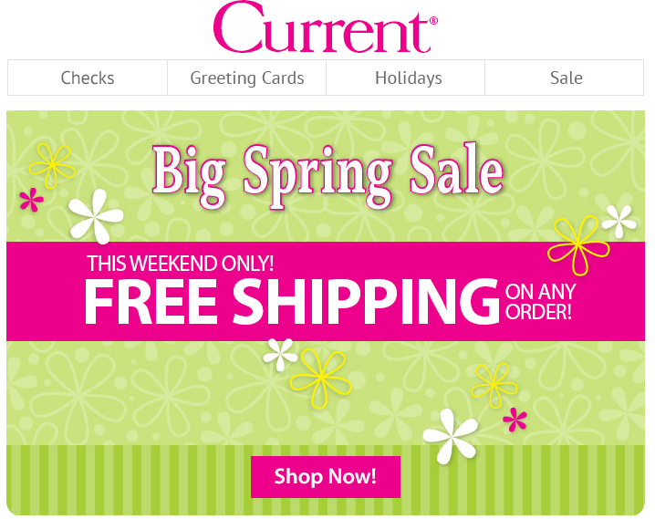 Current Spring Sale Free Shipping