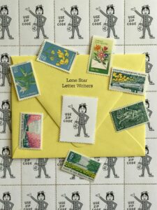 Lone Star Letter Writers Ms Zip stamps